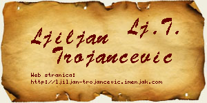 Ljiljan Trojančević vizit kartica